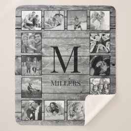 フォトコラージュカスタムファームハウスの素朴作成 シェルパブランケット