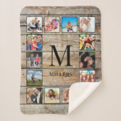 フォトコラージュカスタムファームハウスの素朴作成 シェルパブランケット (正面)