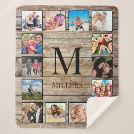 フォトコラージュカスタムファームハウスの素朴作成 シェルパブランケット