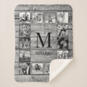 フォトコラージュカスタムファームハウスの素朴作成 シェルパブランケット (正面)