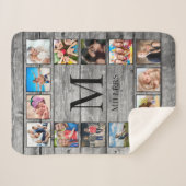 フォトコラージュカスタムファームハウスの素朴作成 シェルパブランケット (正面(横))