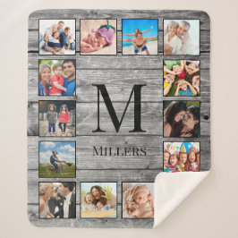 フォトコラージュカスタムファームハウスの素朴作成 シェルパブランケット