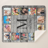 フォトコラージュカスタムファームハウスの素朴作成 シェルパブランケット (正面(横))