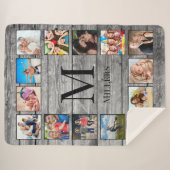 フォトコラージュカスタムファームハウスの素朴作成 シェルパブランケット (正面(横))