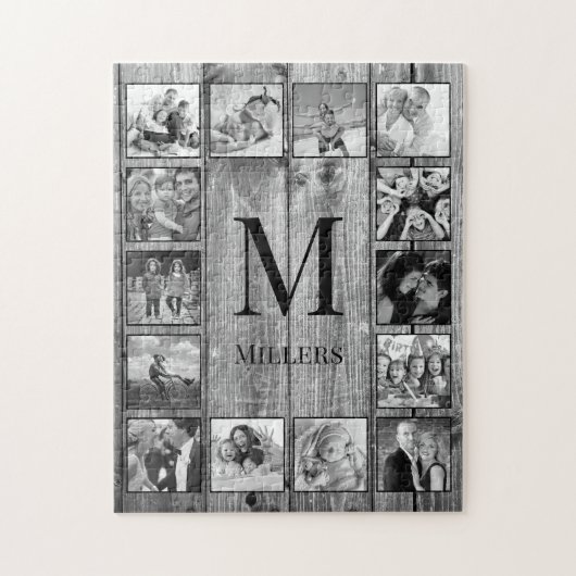 フォトコラージュカスタムファームハウスの素朴作成 ジグソーパズル (縦)