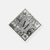 フォトコラージュカスタムファームハウスの素朴作成 スタンダードカクテルナプキン (角)