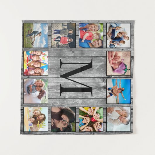 フォトコラージュカスタムファームハウスの素朴作成 タペストリー (正面(横))