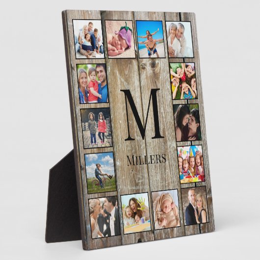 フォトコラージュカスタムファームハウスの素朴作成 フォトプラーク (側面)