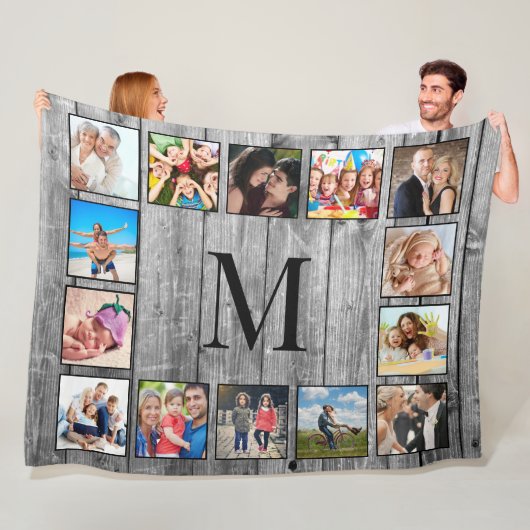 フォトコラージュカスタムファームハウスの素朴作成 フリースブランケット (インサイチュ)