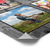 フォトコラージュカスタムファームハウスの素朴作成 ポスター (角)