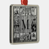 フォトコラージュカスタムファームハウスの素朴作成 メタルオーナメント (右)