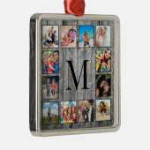 フォトコラージュカスタムファームハウスの素朴作成 メタルオーナメント (右)