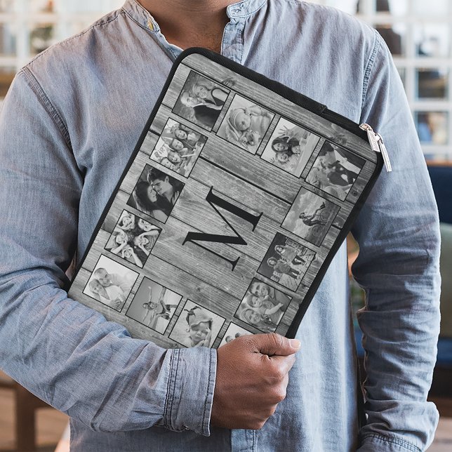 フォトコラージュカスタムファームハウスの素朴作成 ラップトップスリーブ (クリエイターアップロード済み)