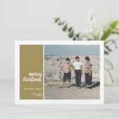 フォトコラージュクミニマルリスマス金ゴールド1 シーズンカード (スタンド正面)