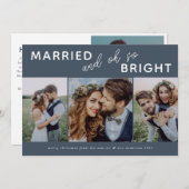 フォトコラージュクリスマスカード3 |明結婚したるい シーズンカード (正面/裏面)