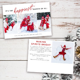 フォトコラージュクリスマスカード3 | Happiest Season シーズンカード