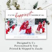 フォトコラージュクリスマスカード3 | Happiest Season シーズンカード