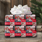 フォトコラージュクリスマスラッピング紙 ラッピングペーパー