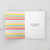 フォトコラージュクリスマスレインボーカラフル シーズンカード (内部)