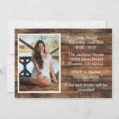 フォトコラージュグラー素朴ドパーティー 招待状 (裏面)