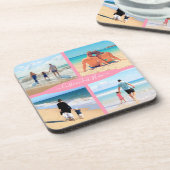 フォトコラージュコースターとカスタム文字 コースター (左側)