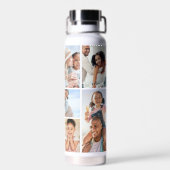 フォトコラージュシンプルのエレガント写真 ウォーターボトル (背面)