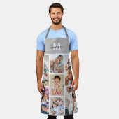 フォトコラージュシンプルのエレガント写真 エプロン (着用した状態)