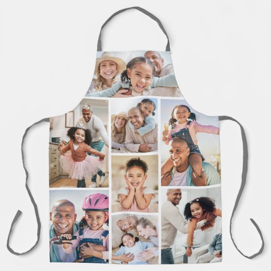 フォトコラージュシンプルのエレガント写真 エプロン (正面)