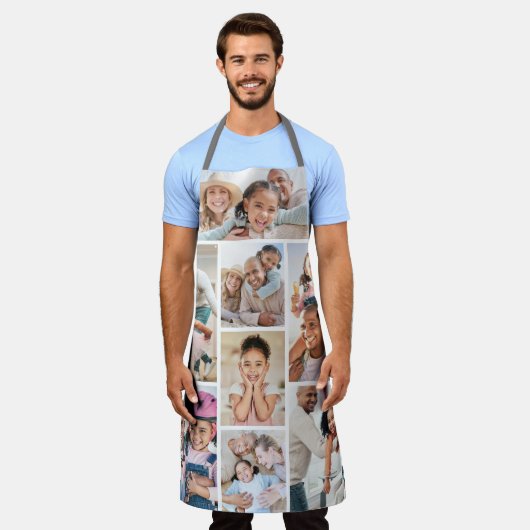 フォトコラージュシンプルのエレガント写真 エプロン (着用した状態)