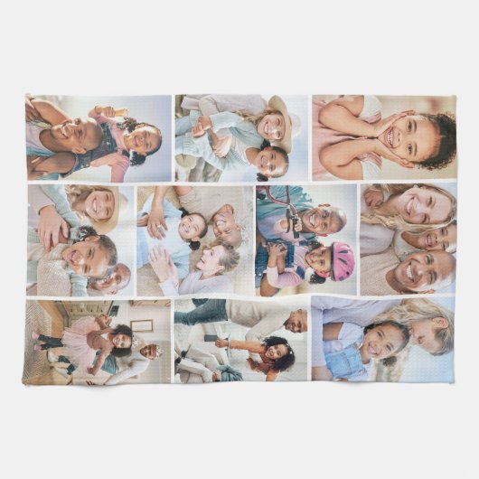 フォトコラージュシンプルのエレガント写真 キッチンタオル (横)