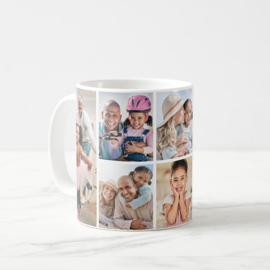 フォトコラージュシンプルのエレガント写真 コーヒーマグカップ (正面左)