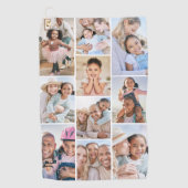 フォトコラージュシンプルのエレガント写真 ゴルフタオル (正面)