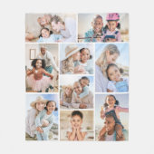 フォトコラージュシンプルのエレガント写真 フリースブランケット (正面)