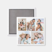 フォトコラージュシンプルのエレガント写真 マグネット (正面/裏面)