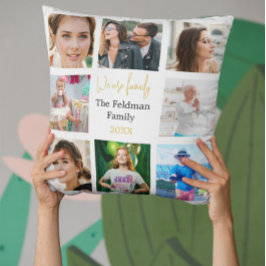 フォトコラージュシンプルファミリー クッション