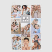 フォトコラージュシンプル写真 ゴルフタオル (正面)