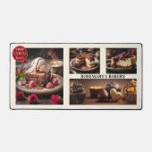 フォトコラージュスイーツベーカリーチョコレートケーキ デスクマット (正面)