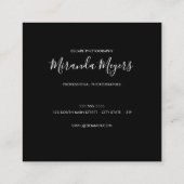 フォトコラージュスクリプトプロフェッショナル写真家 スクエア名刺 (裏面)