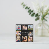 フォトコラージュスクリプトプロフェッショナル写真家 スクエア名刺 (スタンド正面)