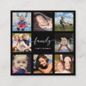 フォトコラージュスクリプトプロフェッショナル写真家 スクエア名刺 (正面)