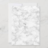 フォトコラージュスタイリッシュ大理石バースデーパーティー 招待状 (裏面)