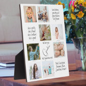 フォトコラージュタイポグラフィ私たちはおばあちゃんを愛している フォトプラーク