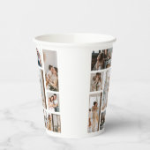 フォトコラージュテンプレートのパーソナライズ紙カップ9 紙コップ (左)