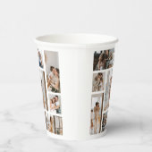 フォトコラージュテンプレートのパーソナライズ紙カップ9 紙コップ (右)