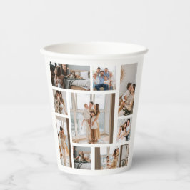 フォトコラージュテンプレートのパーソナライズ紙カップ9 紙コップ