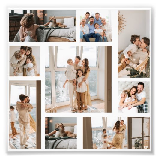 フォトコラージュテンプレートの個人用設定 フォトプリント (正面)