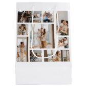 フォトコラージュテンプレートの個人用設定 ミディアムペーパーバッグ (裏面)