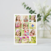 フォトコラージュテンプレートパーソナライズされた ポストカード (スタンド正面)