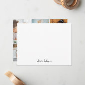 フォトコラージュトレンディーモノグラモダンムスタイリッシュ ノートカード (正面/裏面インサイチュ)