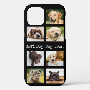 フォトコラージュドッ最高のグパパエバー白黒 iPhone 12ケース